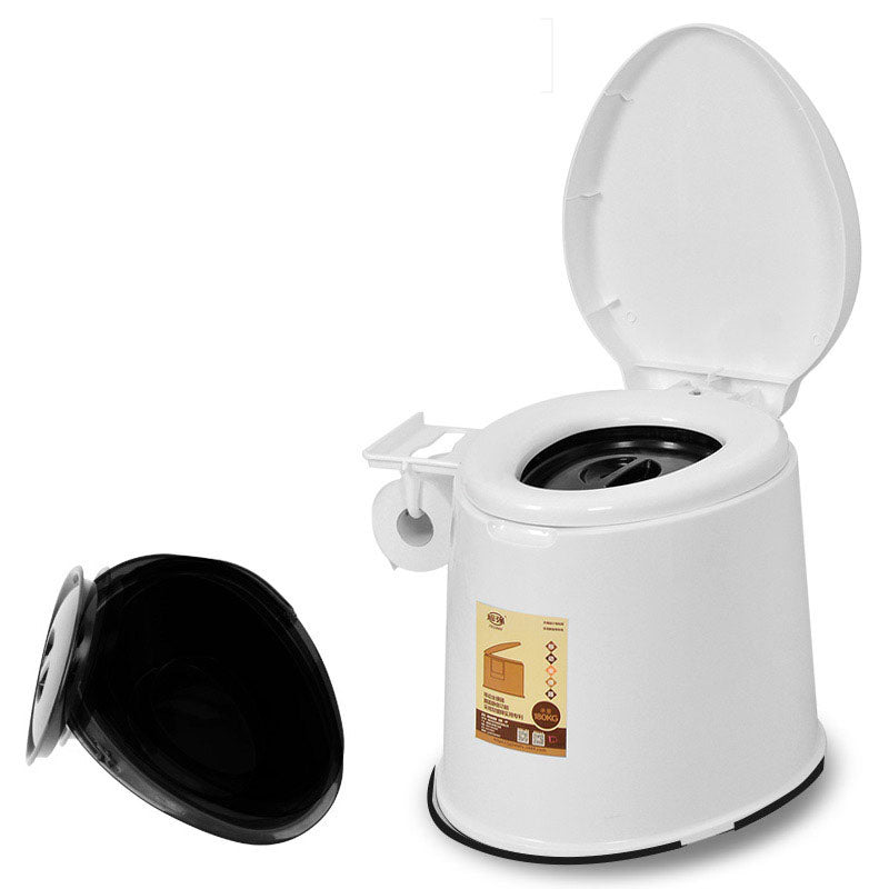 Modern Plastic Toilet Floor Mounted Toilet Bowl with Seat for Washroom