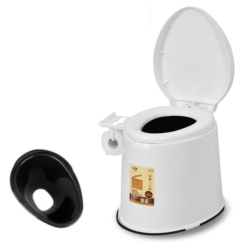 Modern Plastic Toilet Floor Mounted Toilet Bowl with Seat for Washroom