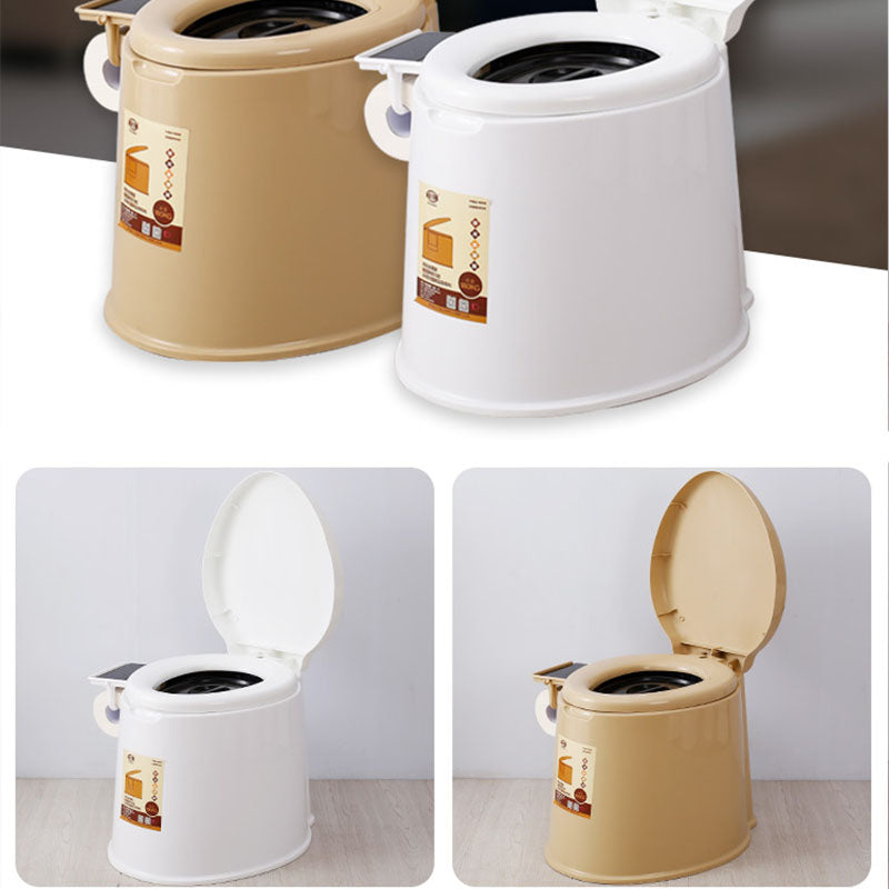 Modern Plastic Toilet Floor Mounted Toilet Bowl with Seat for Washroom