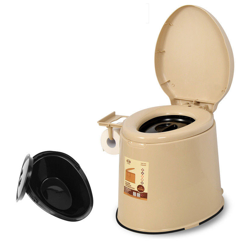 Modern Plastic Toilet Floor Mounted Toilet Bowl with Seat for Washroom