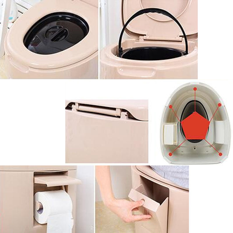Contemporary Plastic Toilet Floor Mounted Toilet Bowl for Washroom