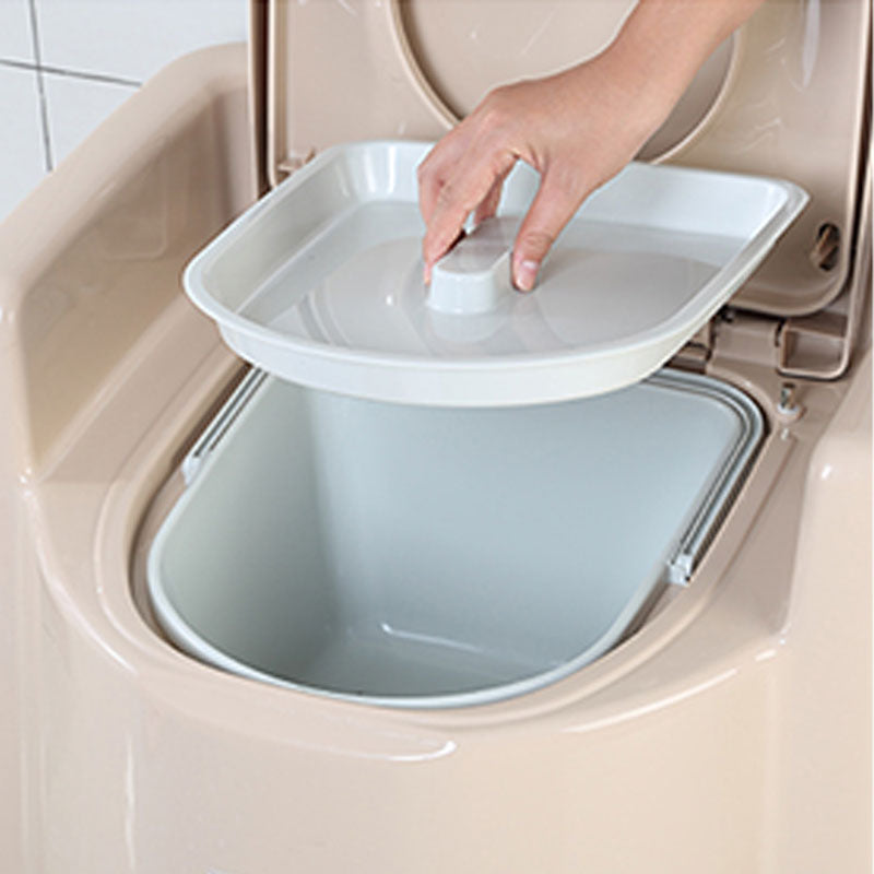 Contemporary Plastic Toilet Floor Mounted Toilet Bowl for Washroom