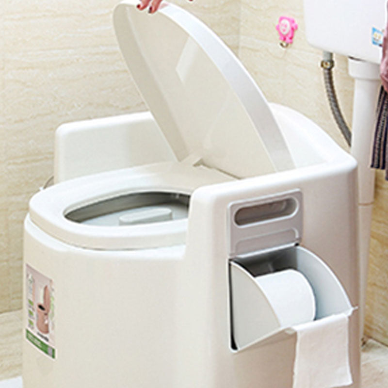 Contemporary Plastic Toilet Floor Mounted Toilet Bowl for Washroom