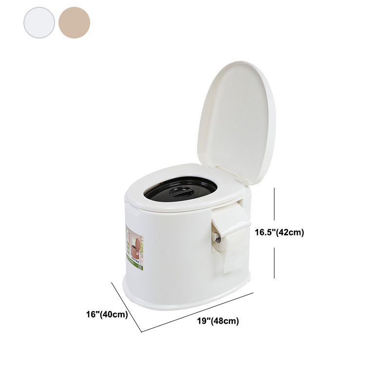 Contemporary Plastic Toilet Floor Mounted Toilet Bowl for Washroom