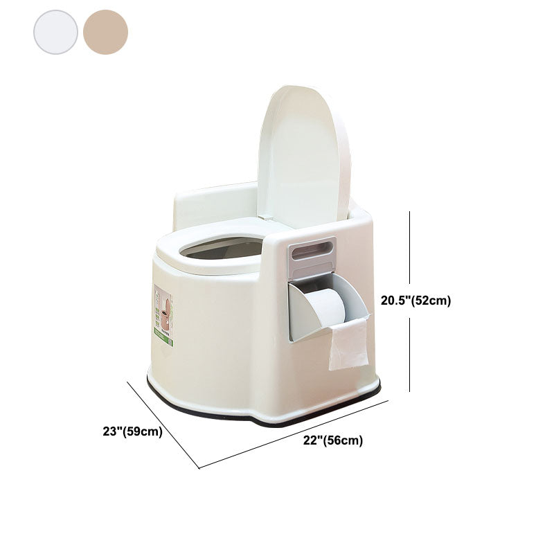 Contemporary Plastic Toilet Floor Mounted Toilet Bowl for Washroom