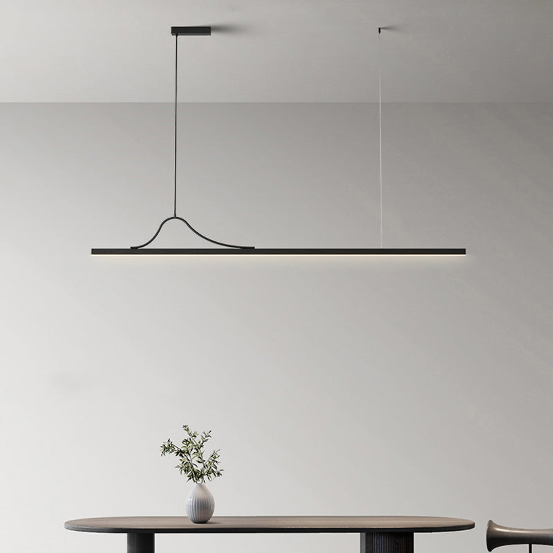 Modern LED Island Light Simple Island Hanging Light with Acrylic Shade for Dining Room