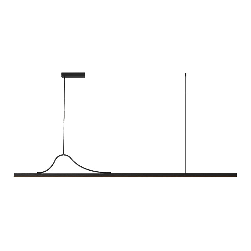 Modern LED Island Light Simple Island Hanging Light with Acrylic Shade for Dining Room