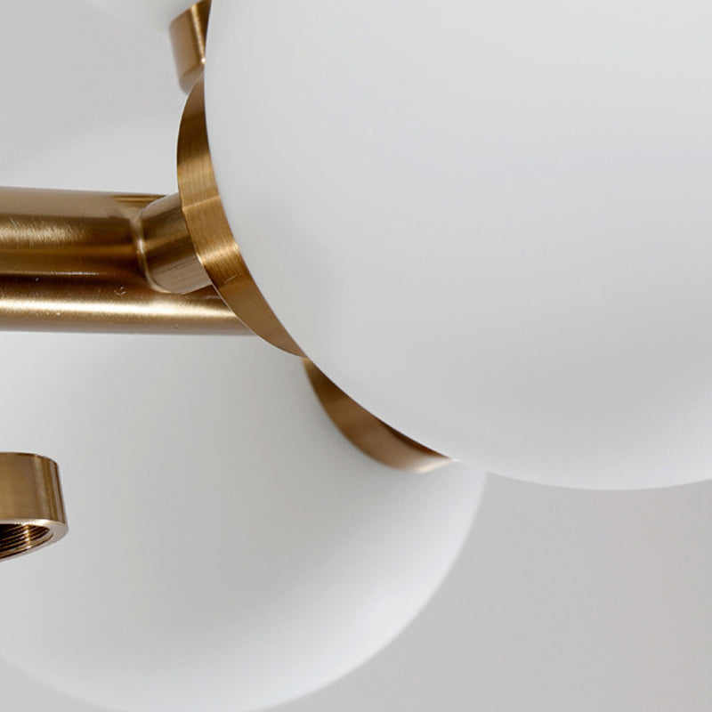 Ball Shape Glass Chandelier Light Modern Style 16 Lights Chandelier Light Fixture