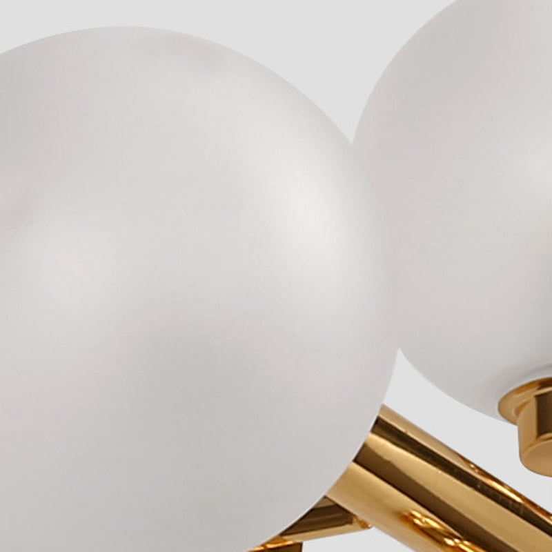 Ball Shape Glass Chandelier Light Modern Style 16 Lights Chandelier Light Fixture