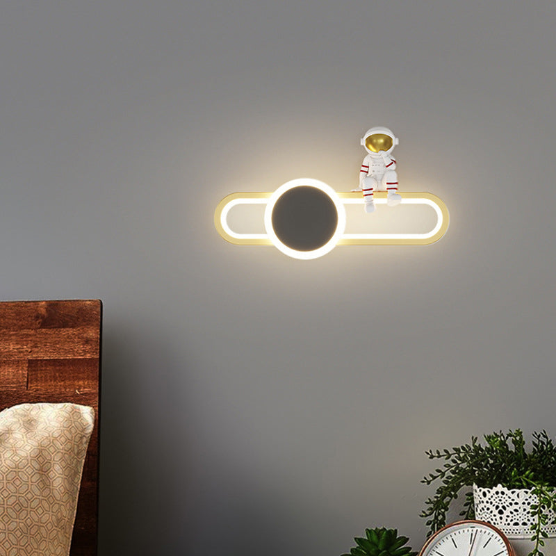 Nordic Metallic Wall Light Creative LED Wall Light Sconce for Kids' Room