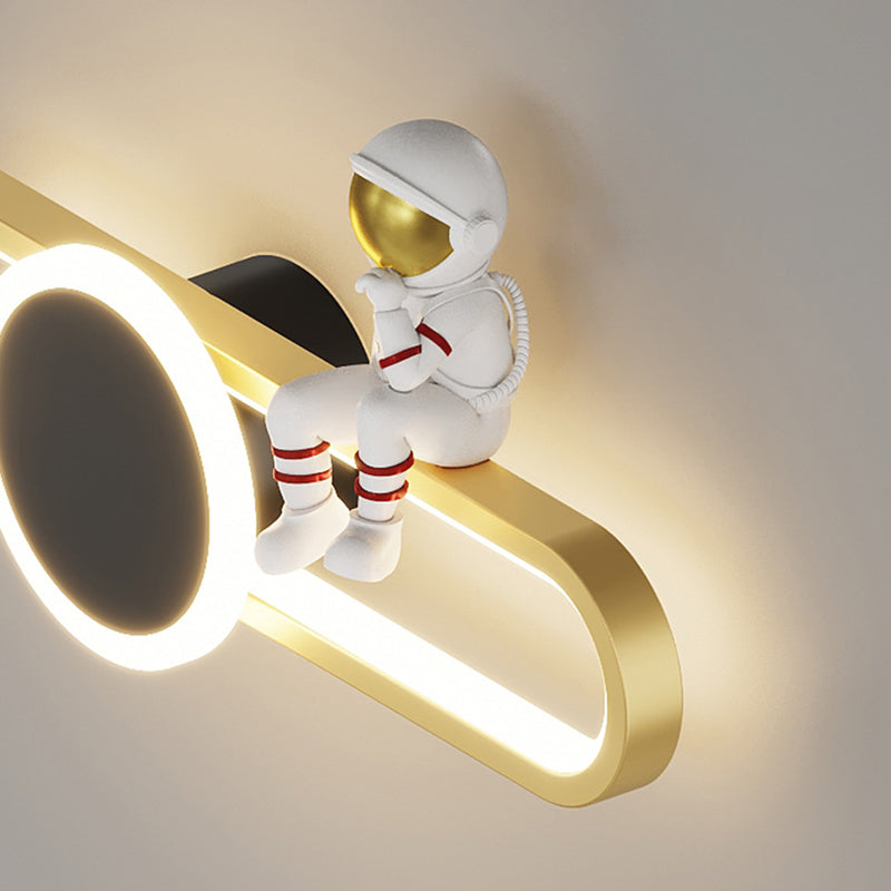 Nordic Metallic Wall Light Creative LED Wall Light Sconce for Kids' Room