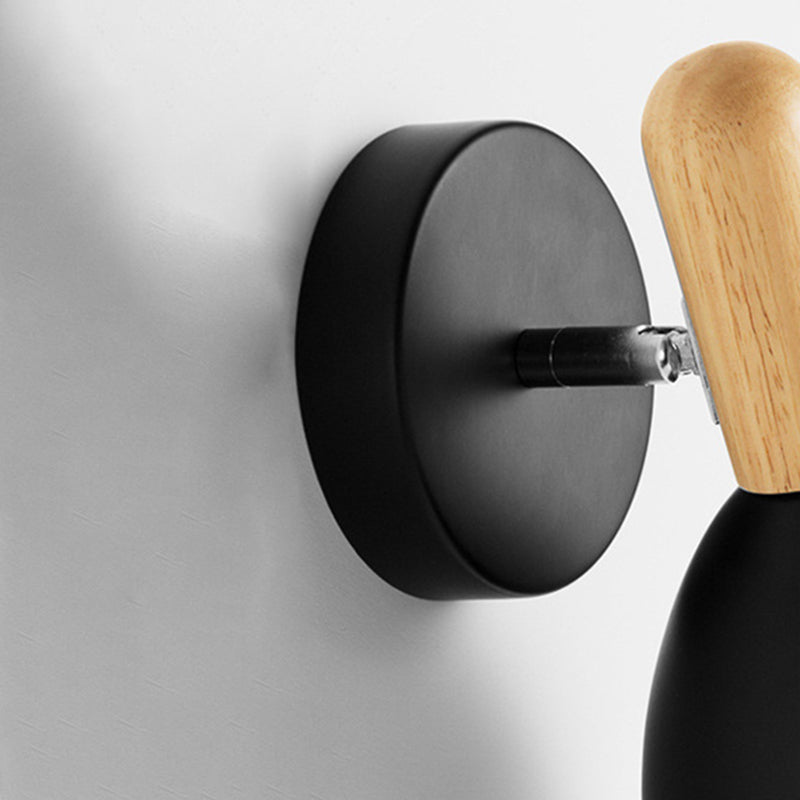 Nordic Style Iron Wall Mount Light Bell Shape Colorful Wall Lamp for Living Room