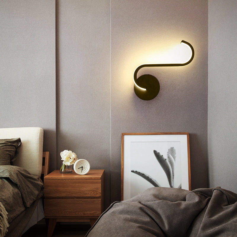 Modern Style Metallic Wall Light Linear LED Wall Light Sconce for Bedroom