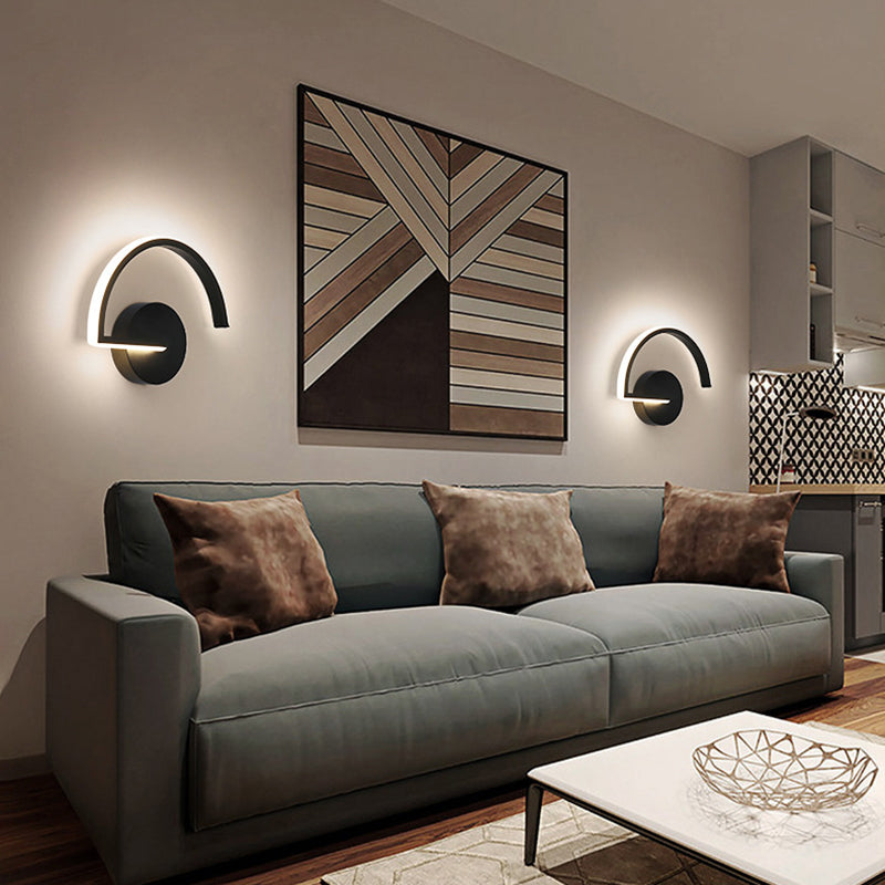 Modern Style Metallic Wall Light Linear LED Wall Light Sconce for Bedroom