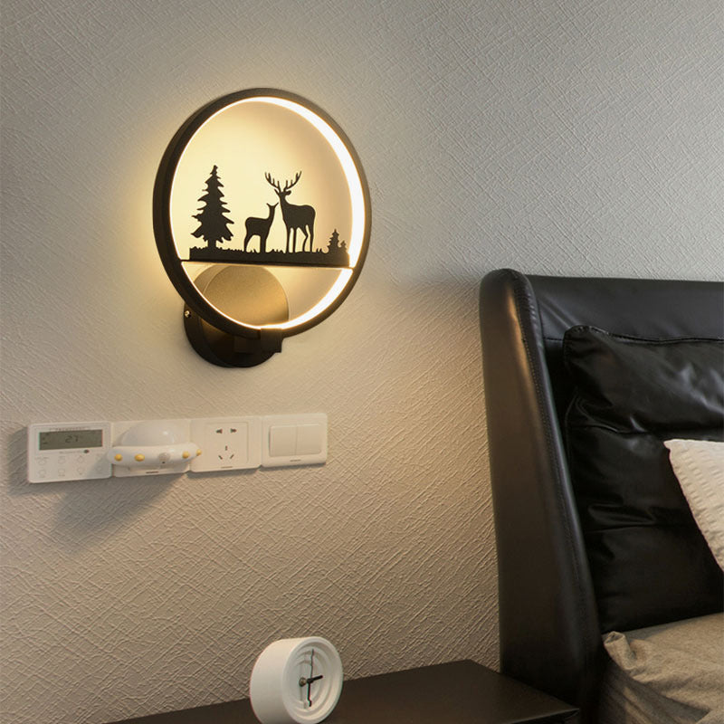 Modern Metallic Wall Light Simple LED Wall Light Sconce for Bedroom