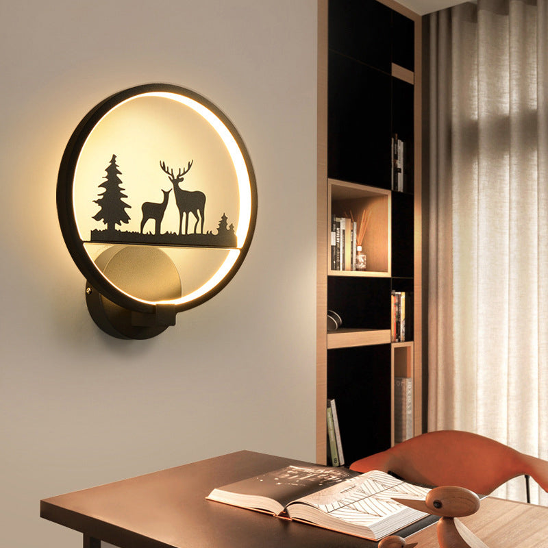 Modern Metallic Wall Light Simple LED Wall Light Sconce for Bedroom