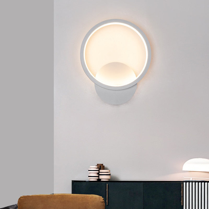 Modern Round Wall Light Simple LED Wall Light Sconce for Bedroom