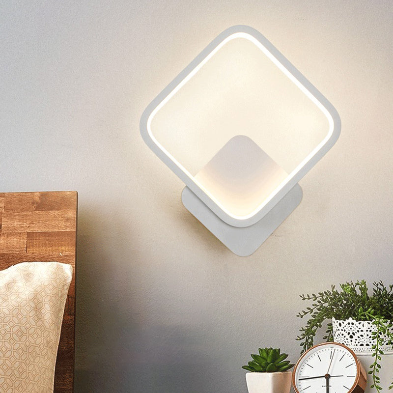 Modern Linear Wall Light Square LED Wall Light Sconce for Bedroom