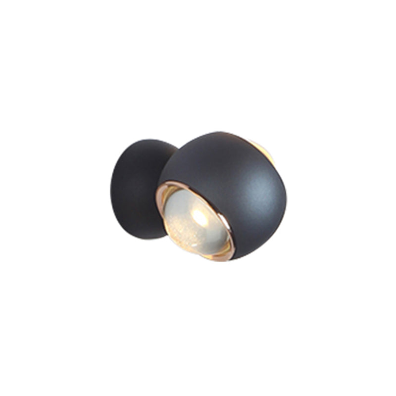 Modern Simple Aluminum Wall Light Circle Shape Rotatable Wall Lamp for Living Room