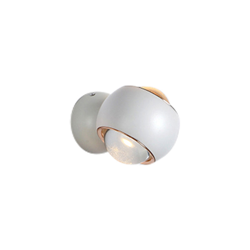 Modern Simple Aluminum Wall Light Circle Shape Rotatable Wall Lamp for Living Room