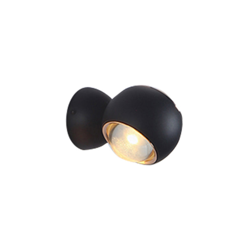Modern Simple Aluminum Wall Light Circle Shape Rotatable Wall Lamp for Living Room