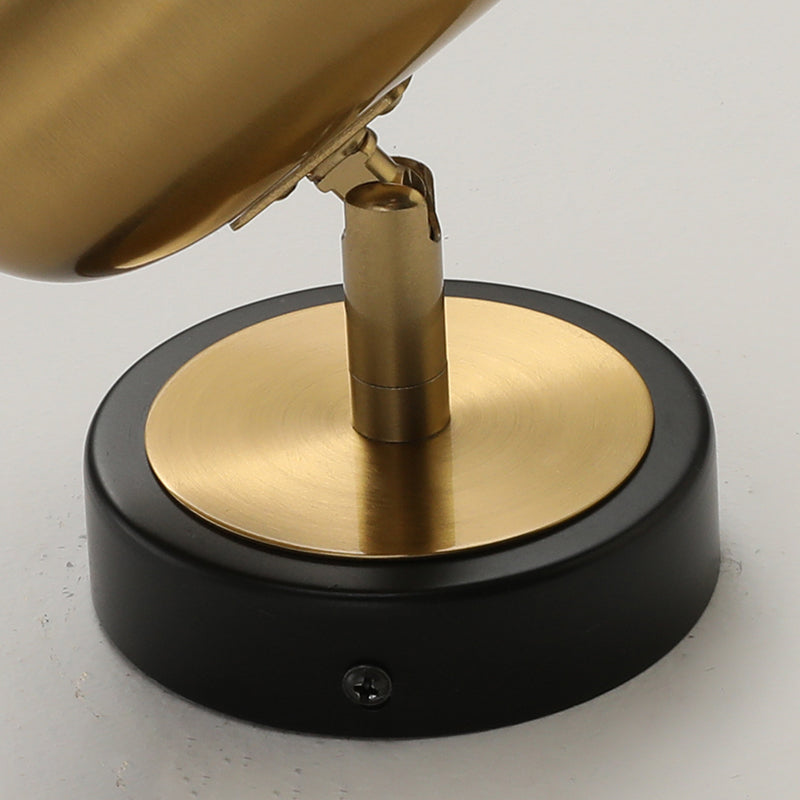 Modern Simple Metal Wall Light Cylinder Shape Rotatable Wall Lamp for Living Room