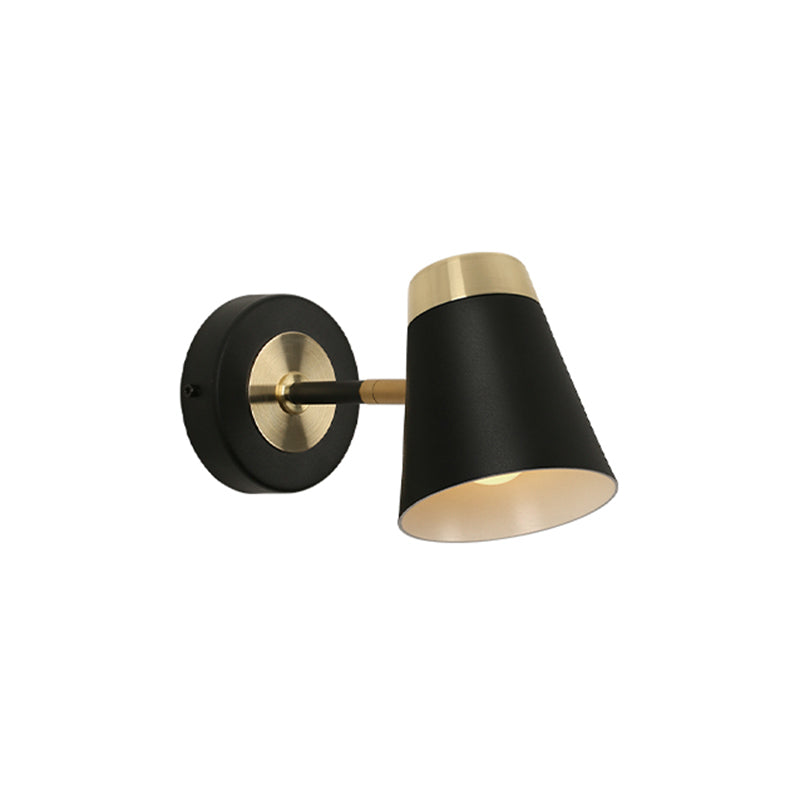 Modern Simple Aluminum Wall Light Bell Shape Rotatable Wall Lamp for Living Room