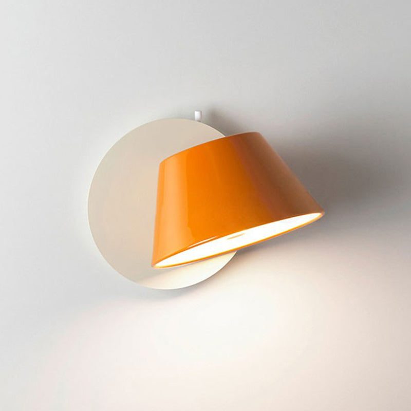Modern Simple Metal Wall Light Cone Shape Rotatable Wall Lamp for Living Room