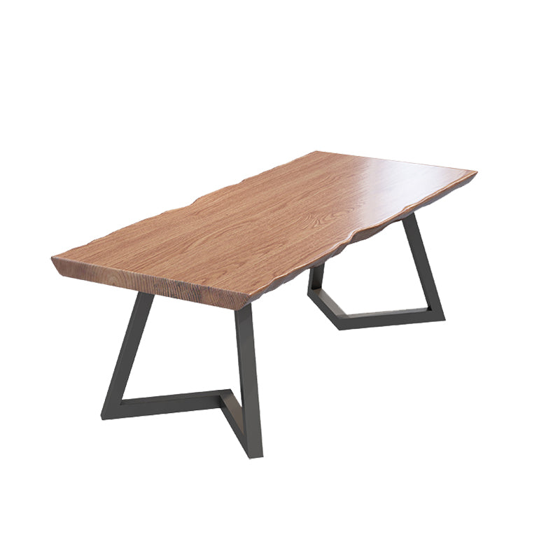 Industrial Style Rectangle Wood Table Set 1/2 Pieces Dining Set for Kitchen