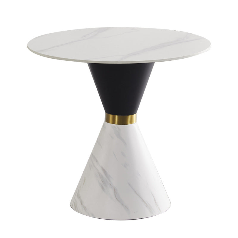 Modern Style Sintered Stone Dining Set Round 1/4/5 Pieces Dining Set for Home Use