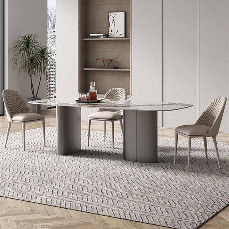 Contemporary Style Rectangle Table Set 1/4/5/6 Pieces Dining Set for Kitchen