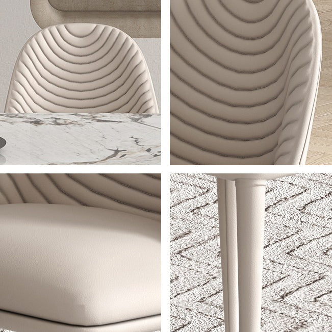 Contemporary Style Rectangle Table Set 1/4/5/6 Pieces Dining Set for Kitchen