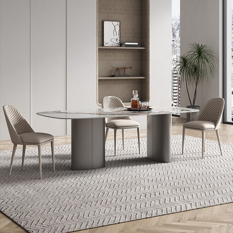 Contemporary Style Rectangle Table Set 1/4/5/6 Pieces Dining Set for Kitchen