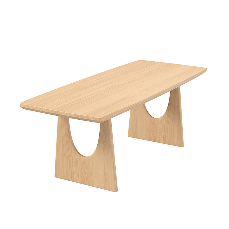 1/2/4/5/7 Pieces Rectangle Dining Set Solid Wood Dining Table with Wooden Chairs