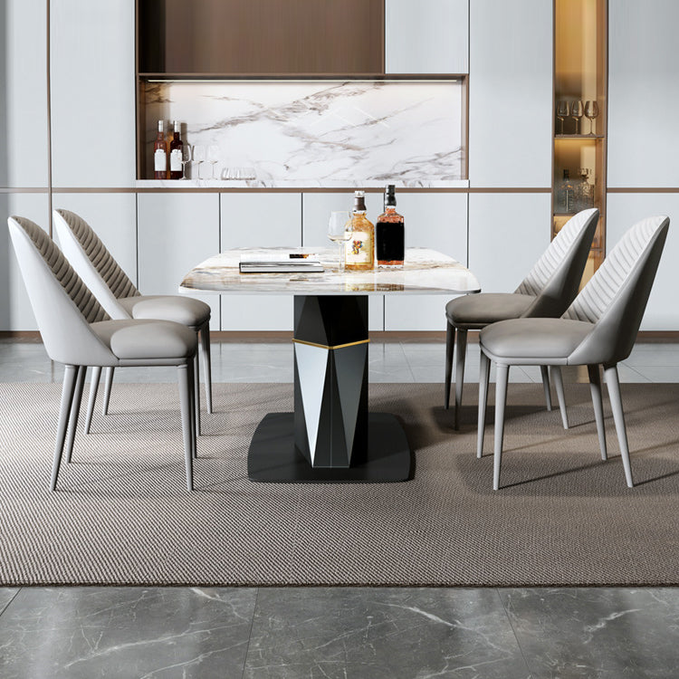 Designer Style 1/4/5/7 Pieces Rectangle Dining Set Sintered Stone Top Dinette Table Set