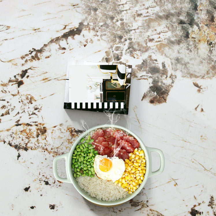 Designer Style 1/4/5/7 Pieces Rectangle Dining Set Sintered Stone Top Dinette Table Set