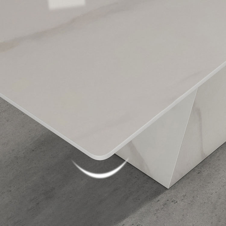 Rectangle Dining Set 1/4/5/7 Pieces Modern Sintered Stone Top Dinette Table Set