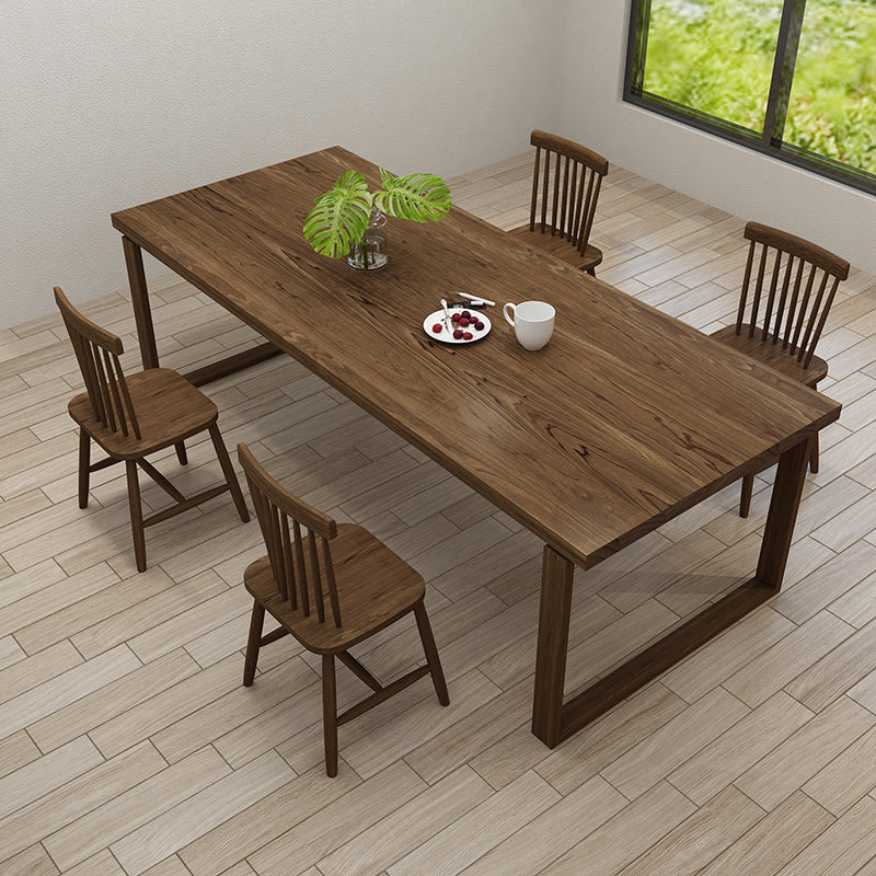 Modern 1/4/5 Pieces Dining Set Rectangle Wood Dining Table for Dining Room