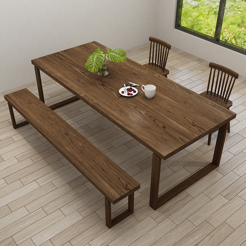 Modern 1/4/5 Pieces Dining Set Rectangle Wood Dining Table for Dining Room