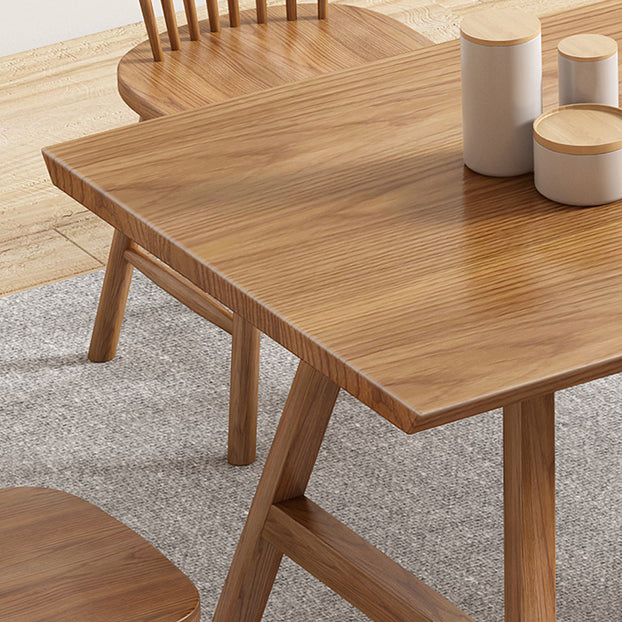 Modern Style Rectangle Wooden Table Set 1/2/5/7 Pieces Dining Set for Kitchen