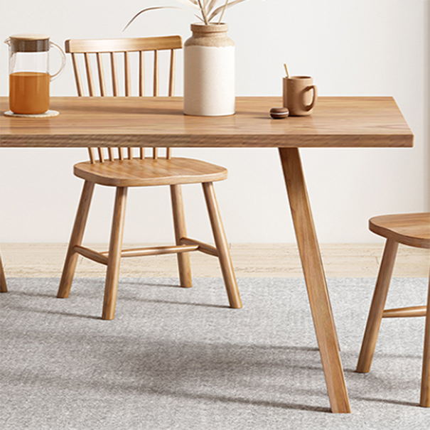 Modern Style Rectangle Wooden Table Set 1/2/5/7 Pieces Dining Set for Kitchen