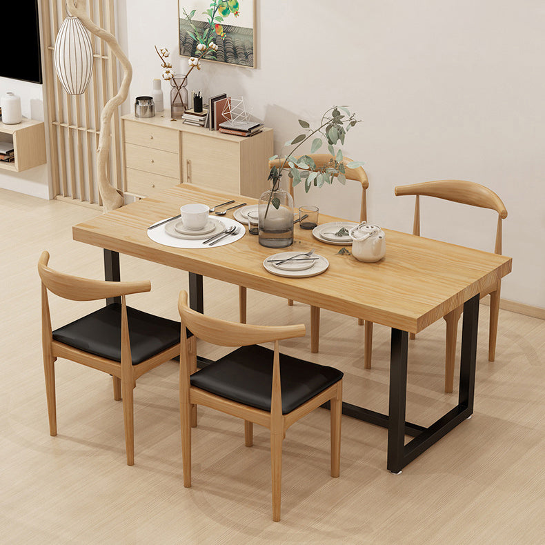 Industrial Solid Wood Dining Table Set 1/5/7 Pieces Dining Set