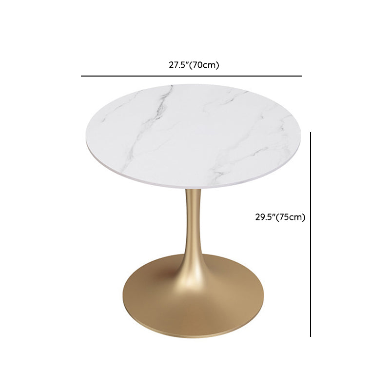 Modern 1/5 Pieces Dining Set Round Stone Dining Table for Dining Room Cafe