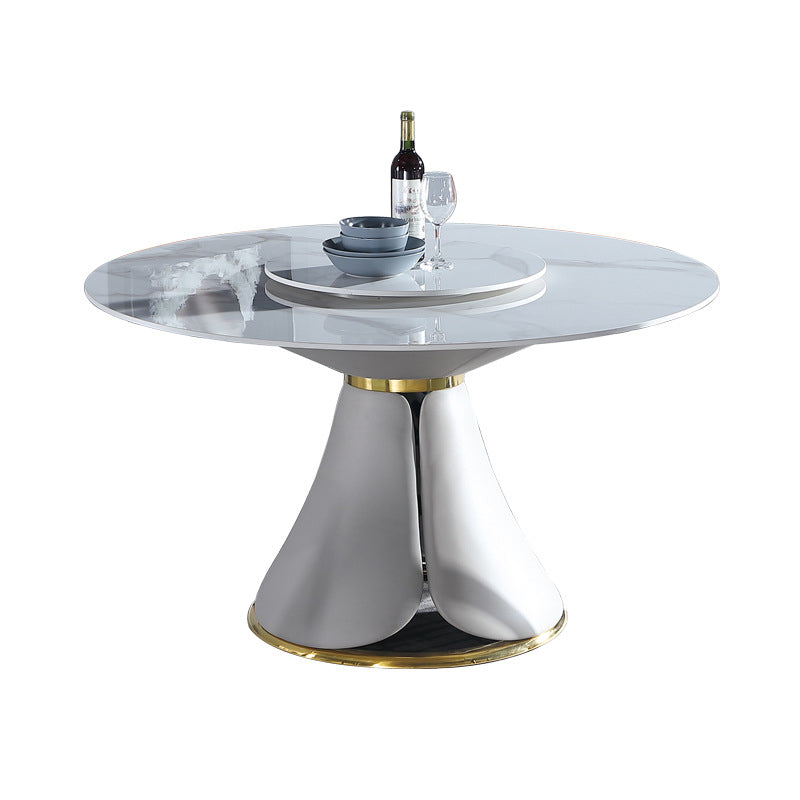 Modern 1/4/7 Pieces Dining Set Round Stone Dining Table for Dining Room