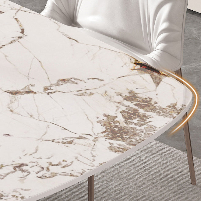 1/4/5/7 Pieces Rectangle Dining Set Luxurious Sintered Stone Top Dinette Table Set