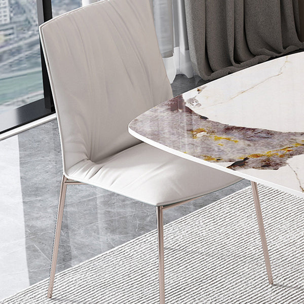 1/4/5/7 Pieces Rectangle Dining Set Luxurious Sintered Stone Top Dinette Table Set