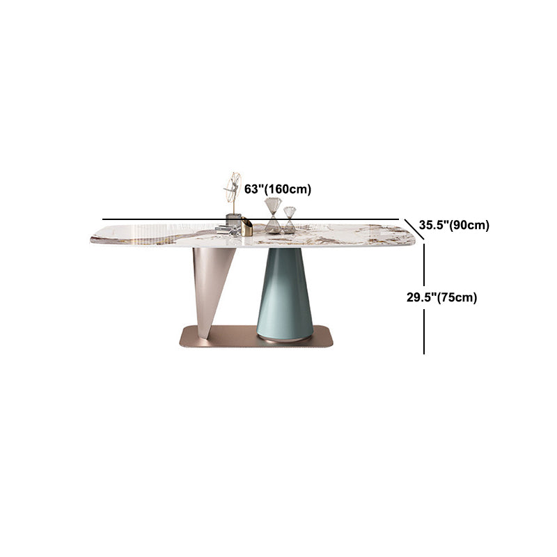 1/4/5/7 Pieces Rectangle Dining Set Luxurious Sintered Stone Top Dinette Table Set
