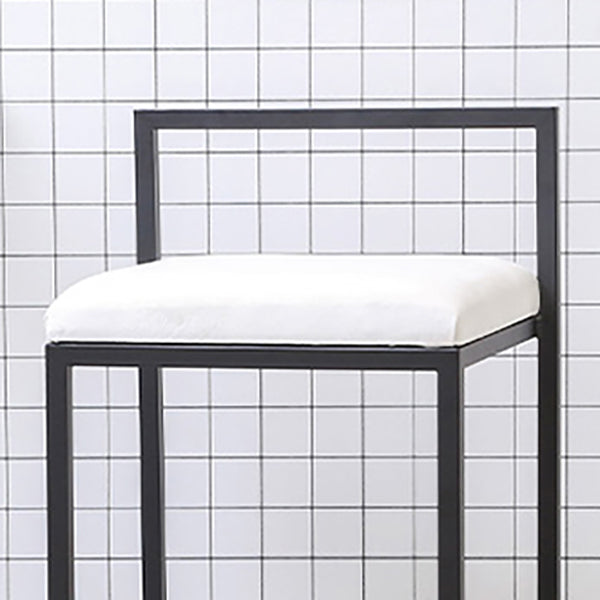 Indoor Modern Upholstered Counter Height Stool Footrest Low Back Bar Stool