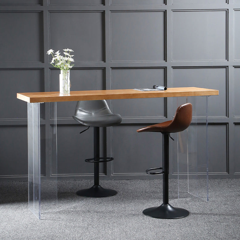 Modern Adjustable Height Barstool Faux Leather Swivel Bar Stools