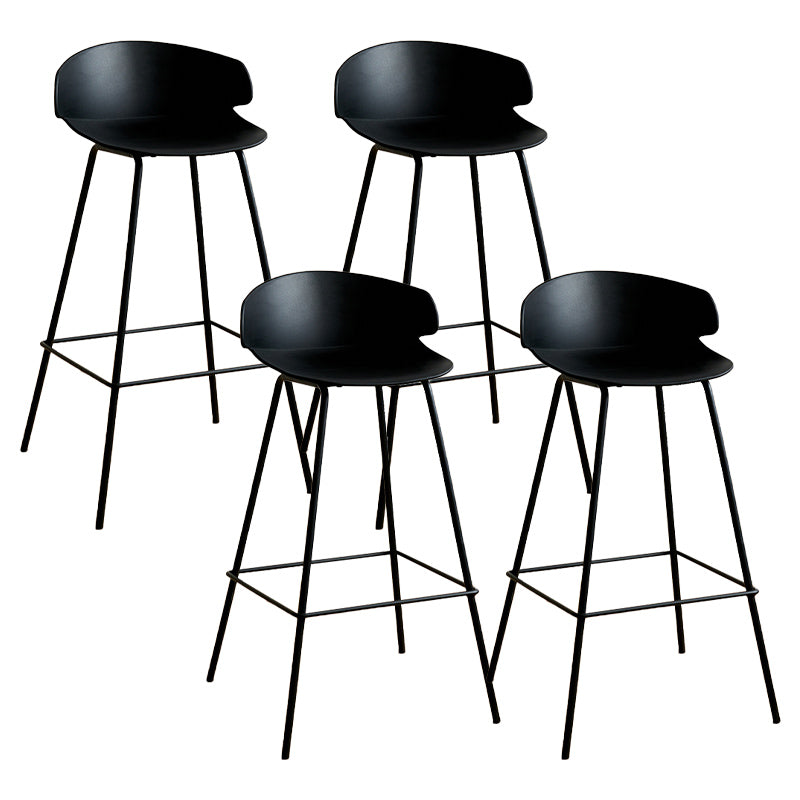 Nordic Style Metal Bar-stool Plastic Counter Bar Stool for Indoor Use